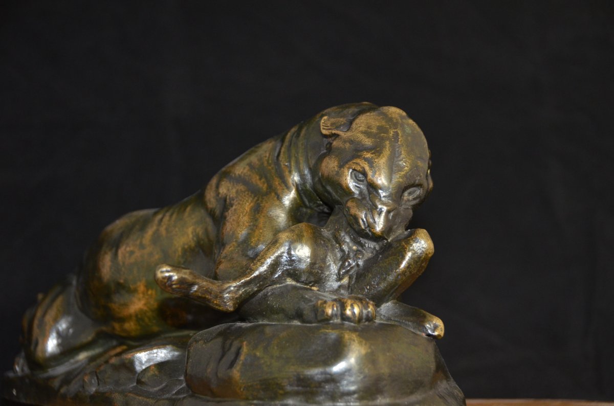 Panter Bronze. By Antoine Louis Barye-photo-4