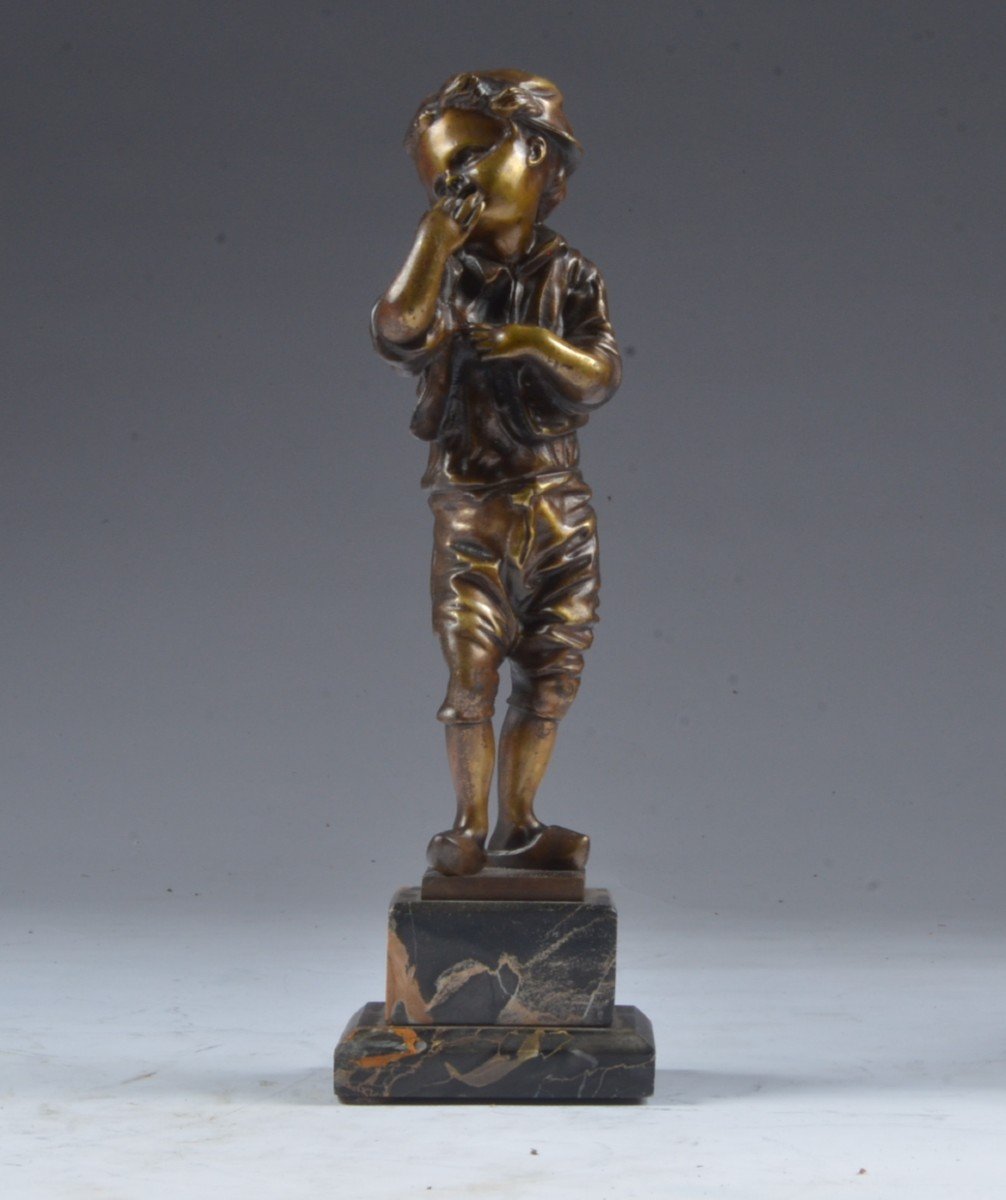 Bronze Art Deco Italy Signed Piccoli