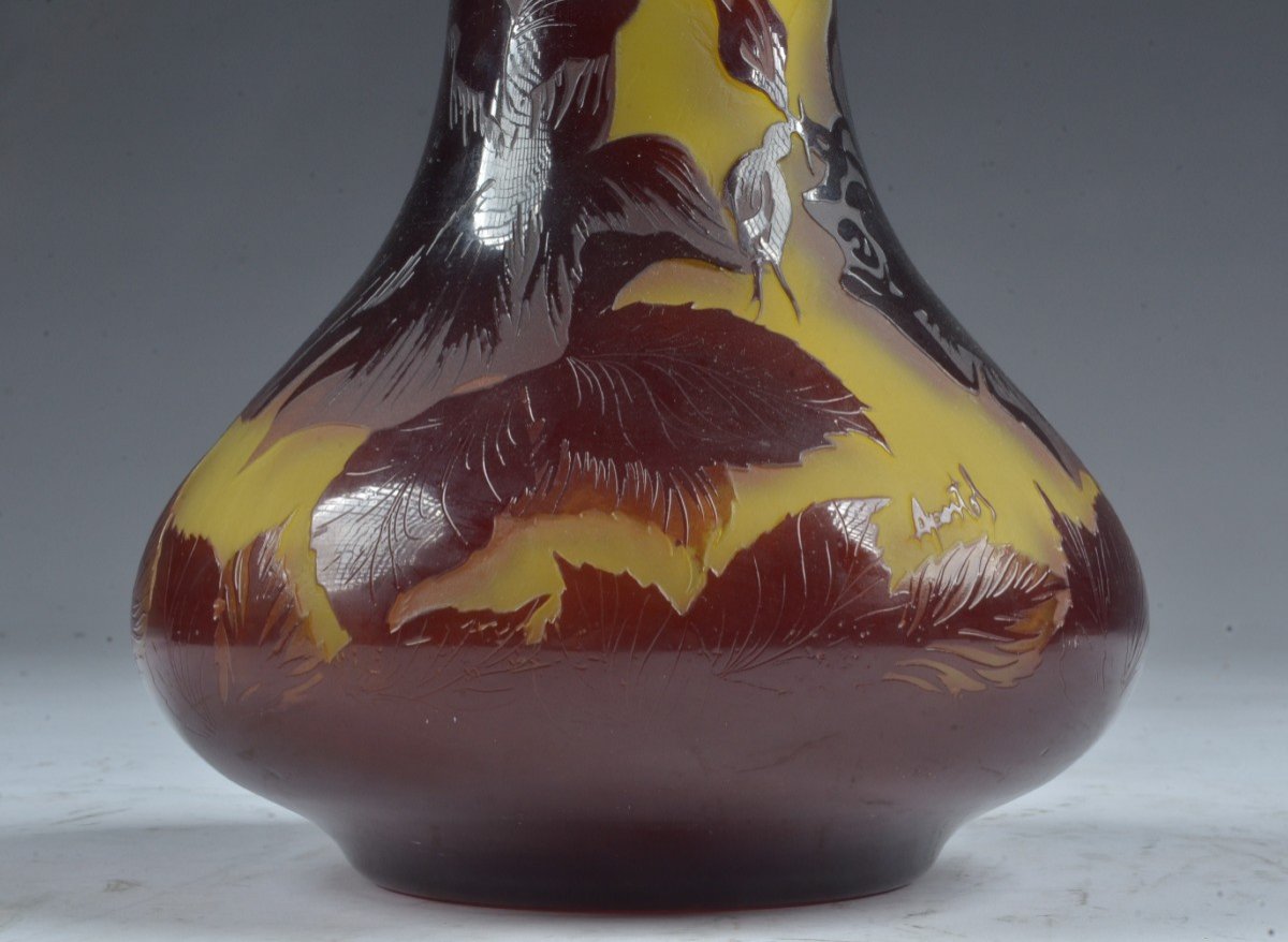  Grand Vase Art Nouveau. Signé Apostol.-photo-2