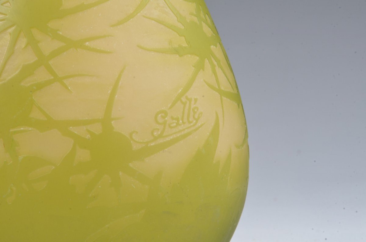 Thistle Gallé Vase-photo-2