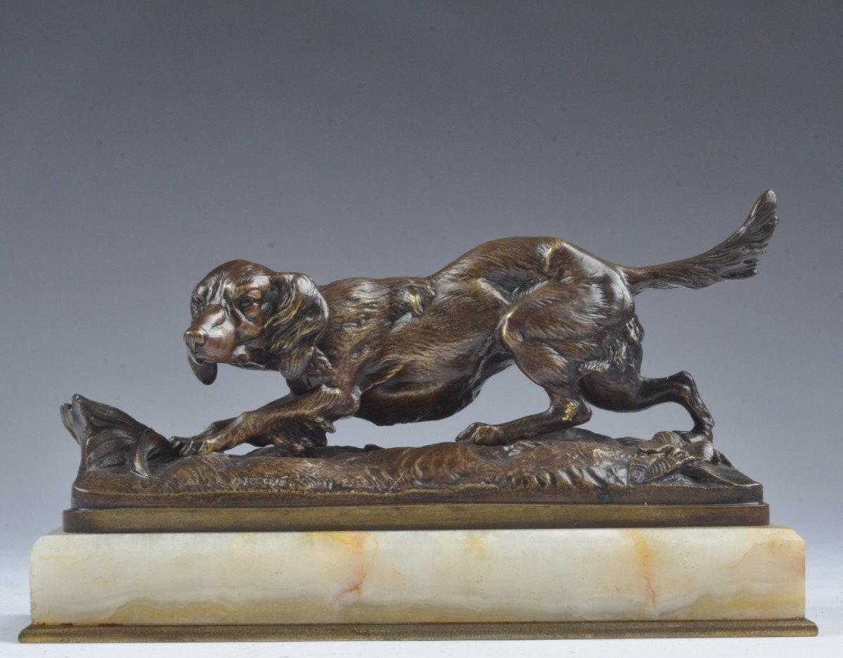Bronze Chien. Signé Arson. (1822-1888)