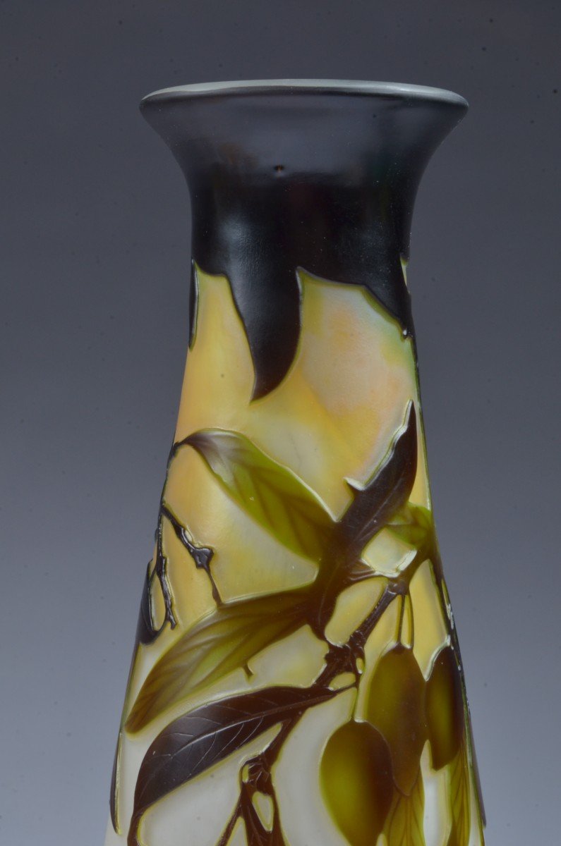 Gallé Olives Vase-photo-2