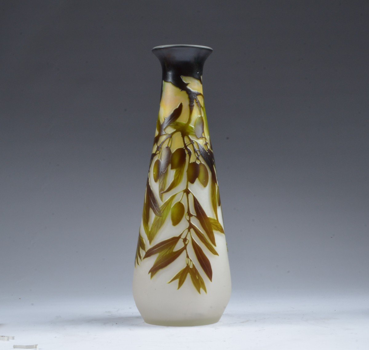 Gallé Olives Vase
