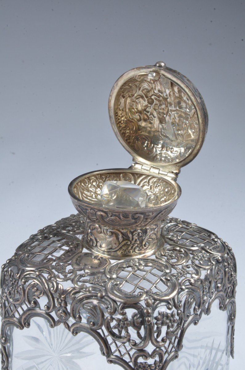 England Silver Crystal Decanter-photo-2