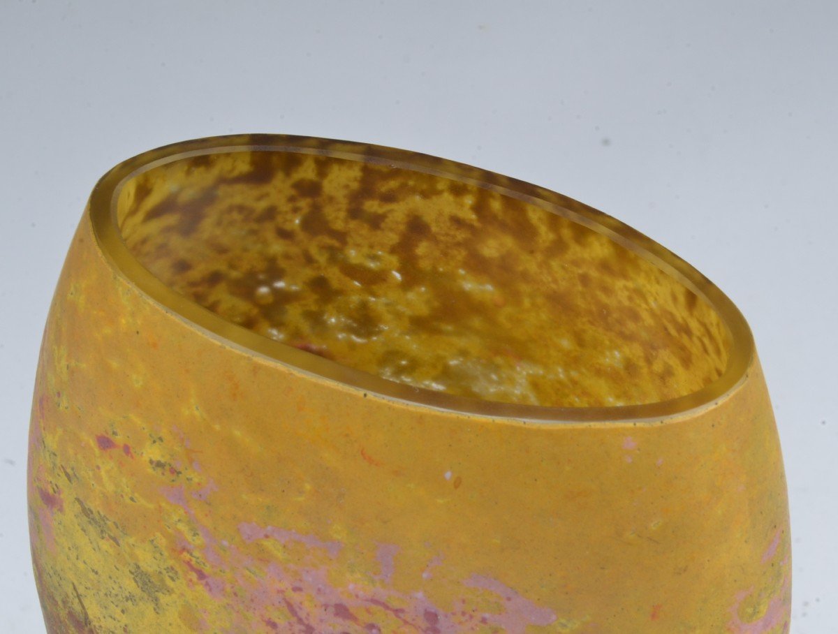 Art Deco Vase Signed Daum.-photo-4