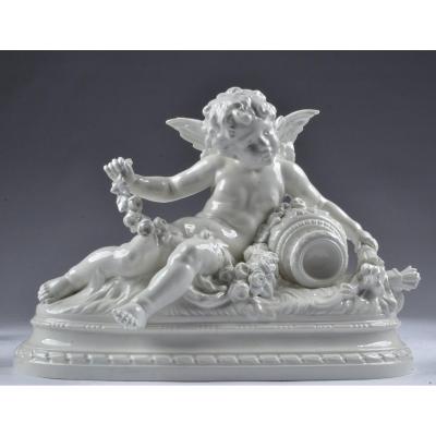 Hippolyte Moreau Sculpture Porcelaine