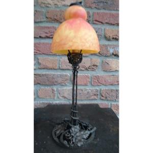 Art Nouveau Table Lamp Signed Daum