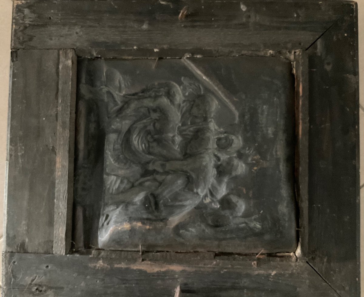 Bas Relief Patinated Bronze Late 17th Century -photo-5