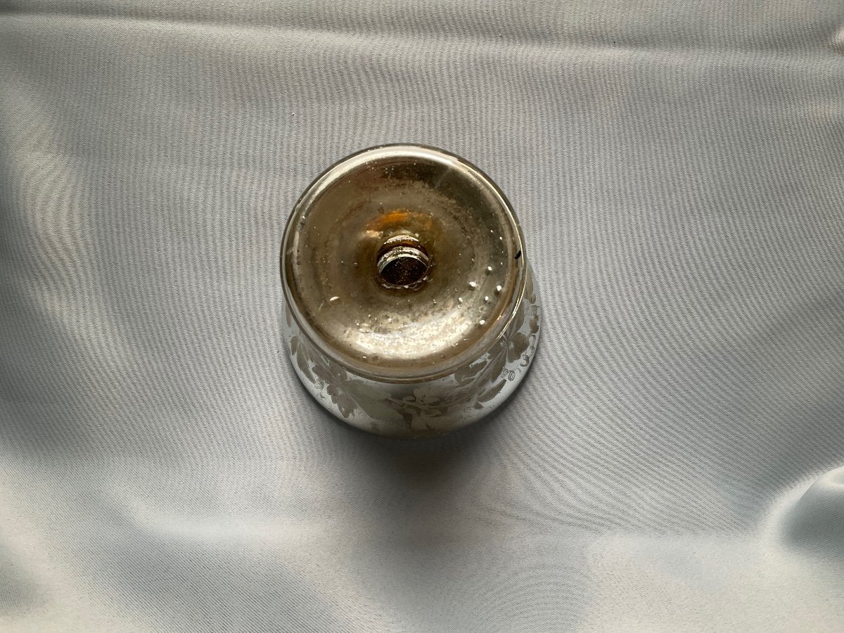 Eglomisé Glass Small Cup 19th Century -photo-4
