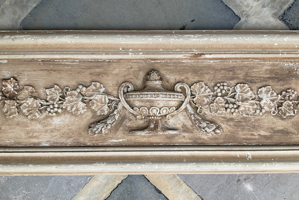 Haut De Porte Bois Et Stuc  Empire Début 19éme Siècle-photo-1