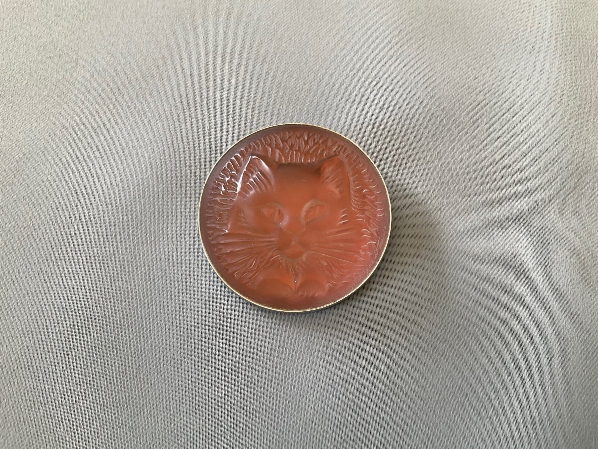 Lalique Broche Chat 20éme Siècle 