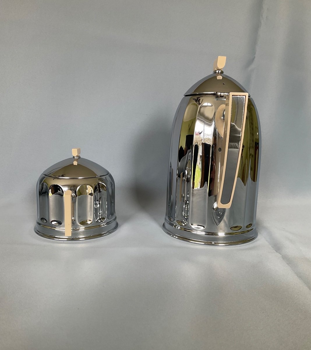 Art Deco Sugar Bowl And Coffee Pot -photo-3