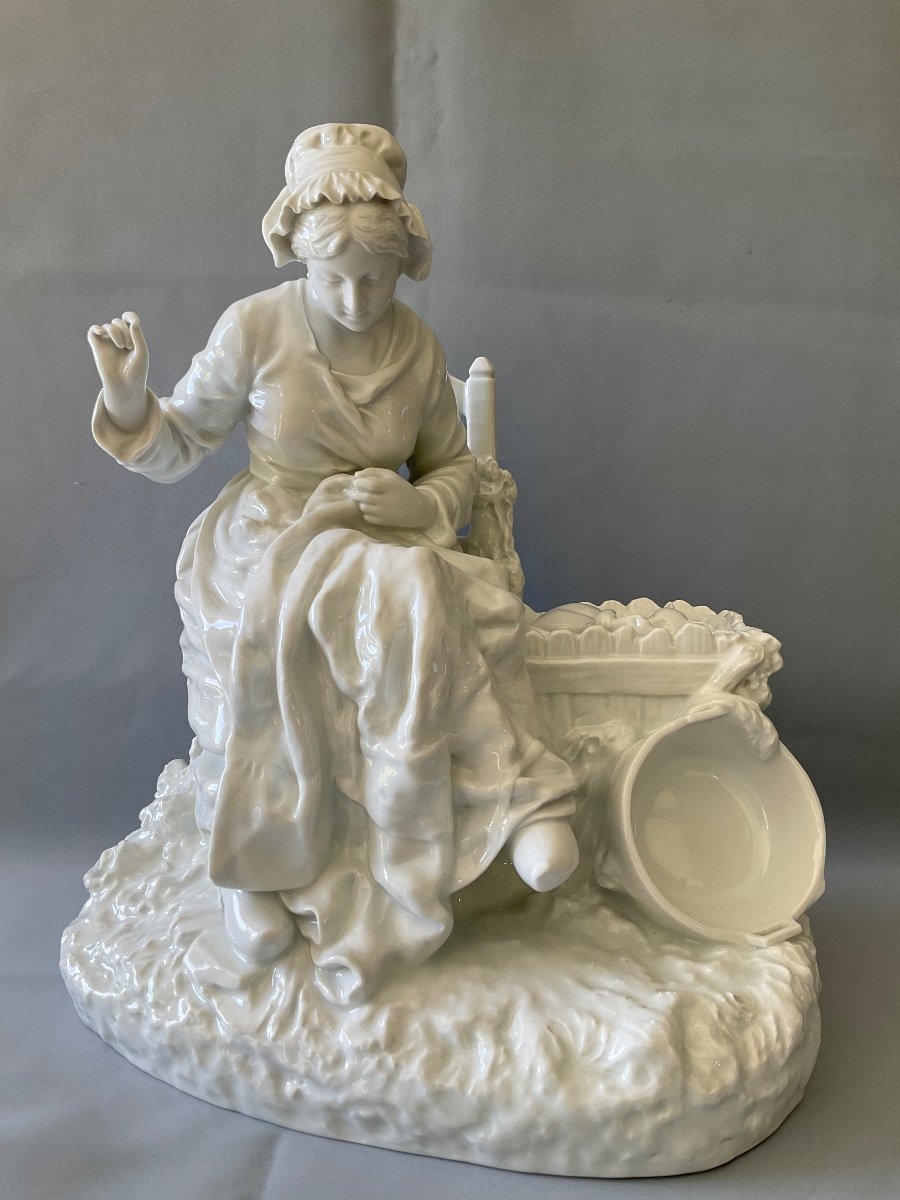 Imposante Porcelaine Allemande 19éme Siècle -photo-4