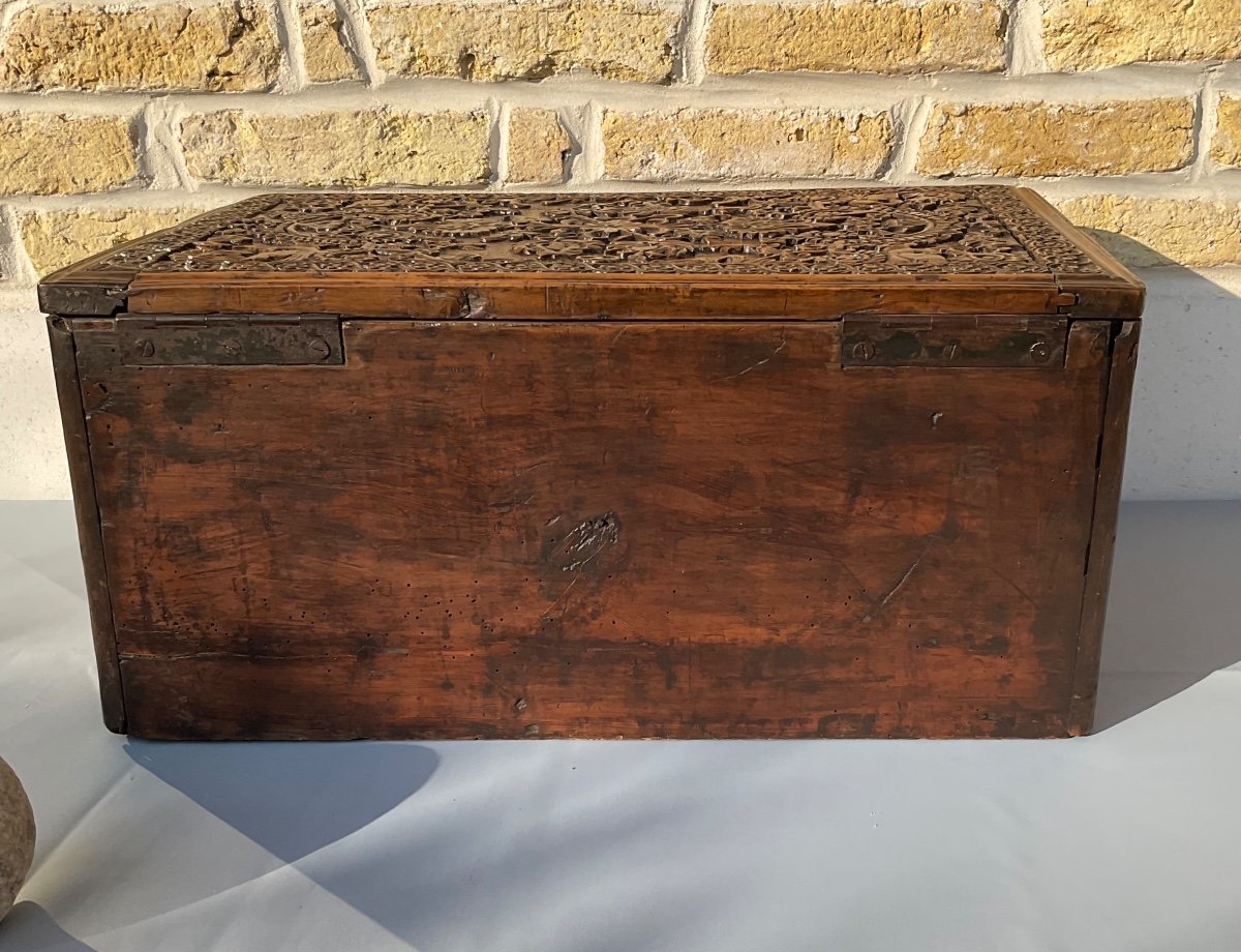 Wooden Box From Saint Lucia 19th Century -photo-1
