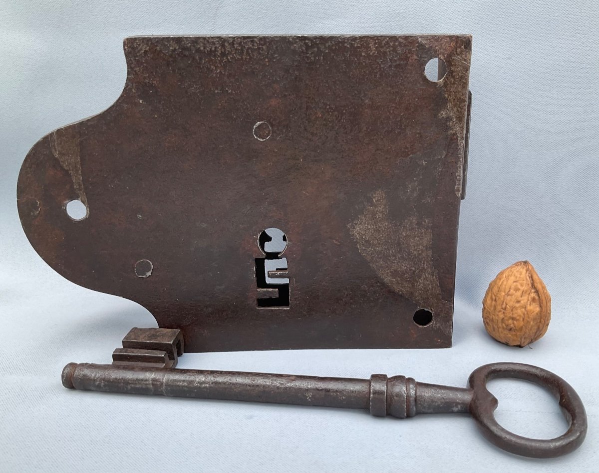 Wrought Iron Lock Early 19th Century -photo-1