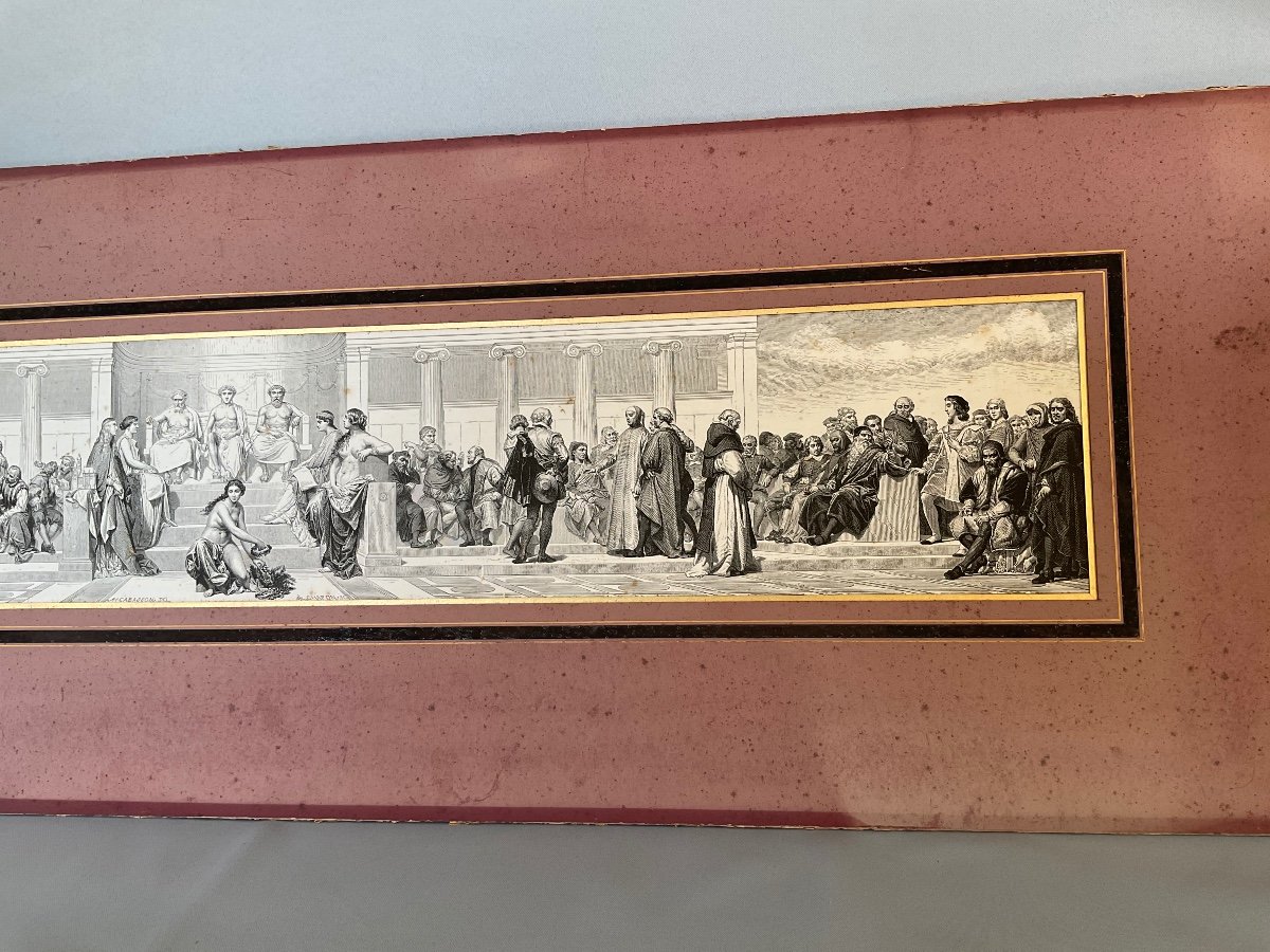 Gravure Panoramique De Léon Louis Chapon 19éme Siècle -photo-4