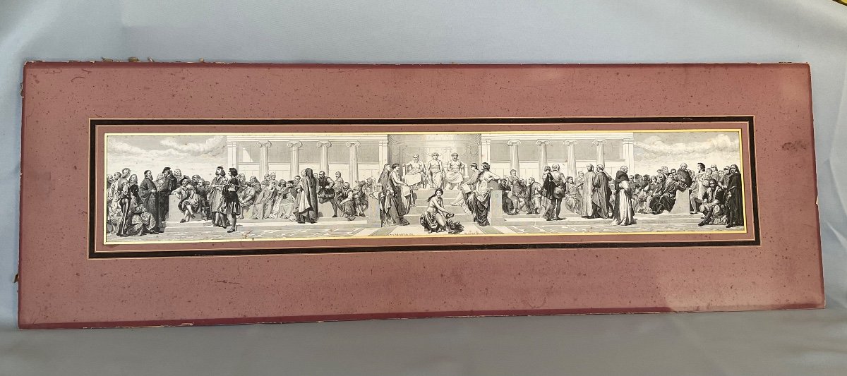 Gravure Panoramique De Léon Louis Chapon 19éme Siècle -photo-3