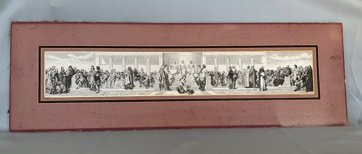 Gravure Panoramique De Léon Louis Chapon 19éme Siècle 