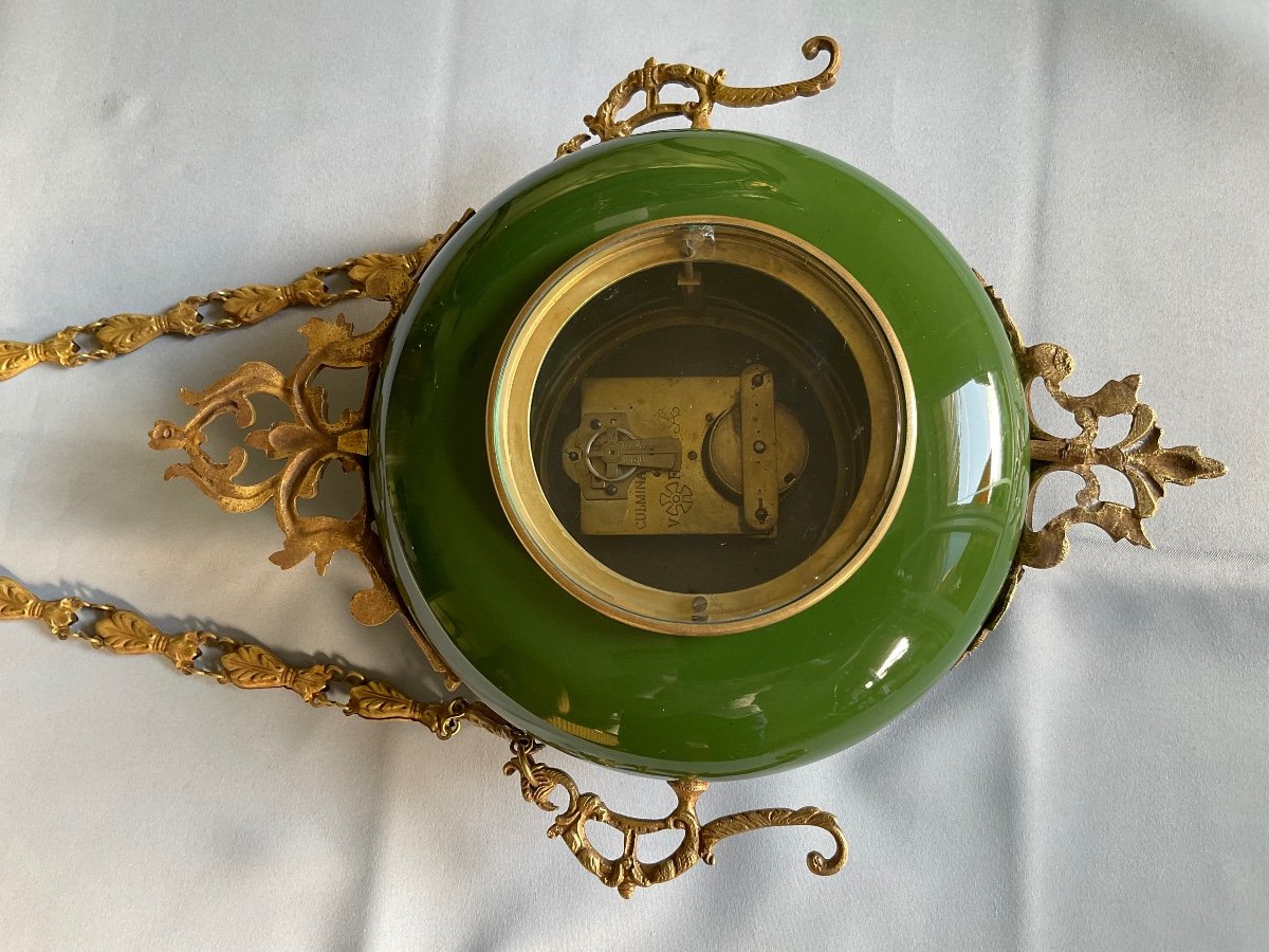 Enamelled Baker's Clock 20th Century -photo-3