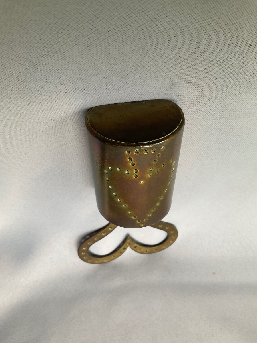 Late 19th Century Brass Match Holder -photo-4