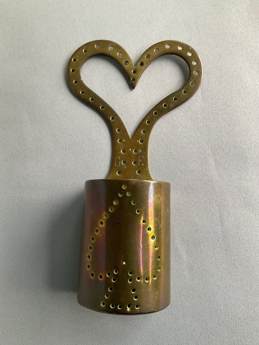 Late 19th Century Brass Match Holder -photo-2