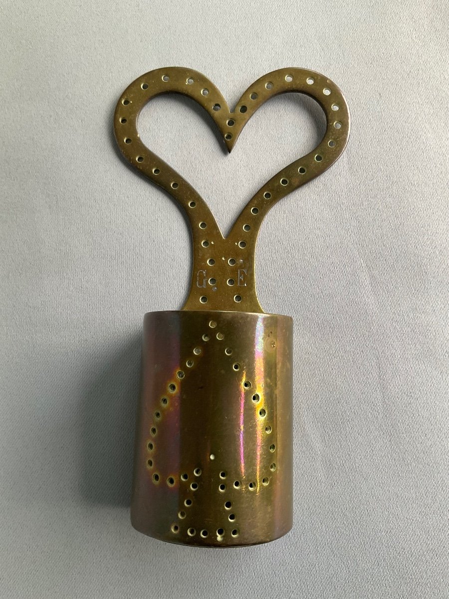 Late 19th Century Brass Match Holder 