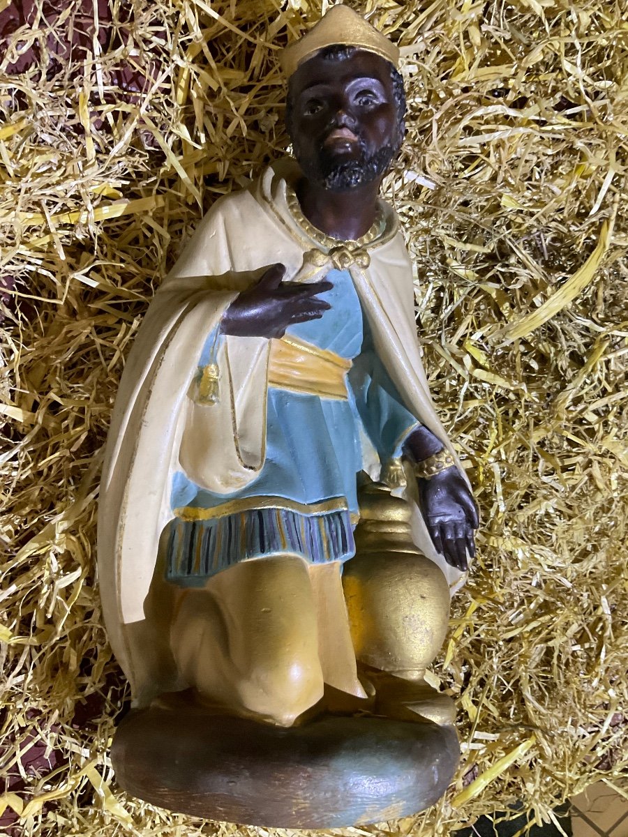 Crèche D’église Santons Noël Fin 19éme Siècle -photo-3