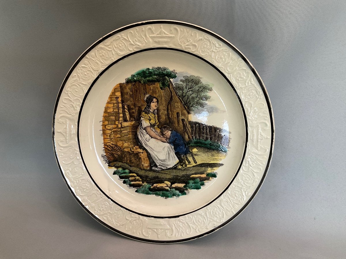 Choisy Le Roi P And H Plates Early 19th Century -photo-2