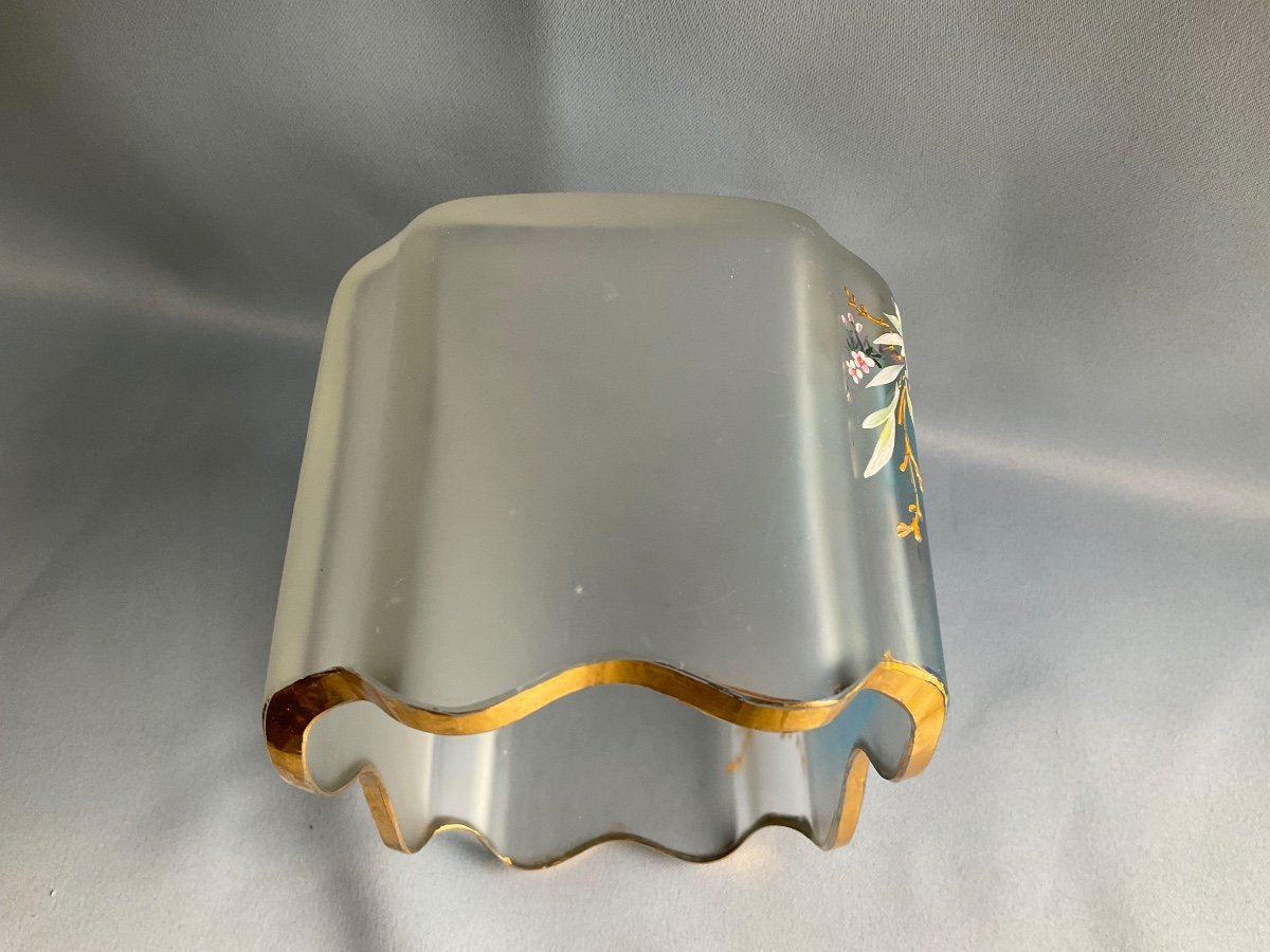 Montjoye Legras Frosted, Enamelled Jardinière, Late 19th Century -photo-3