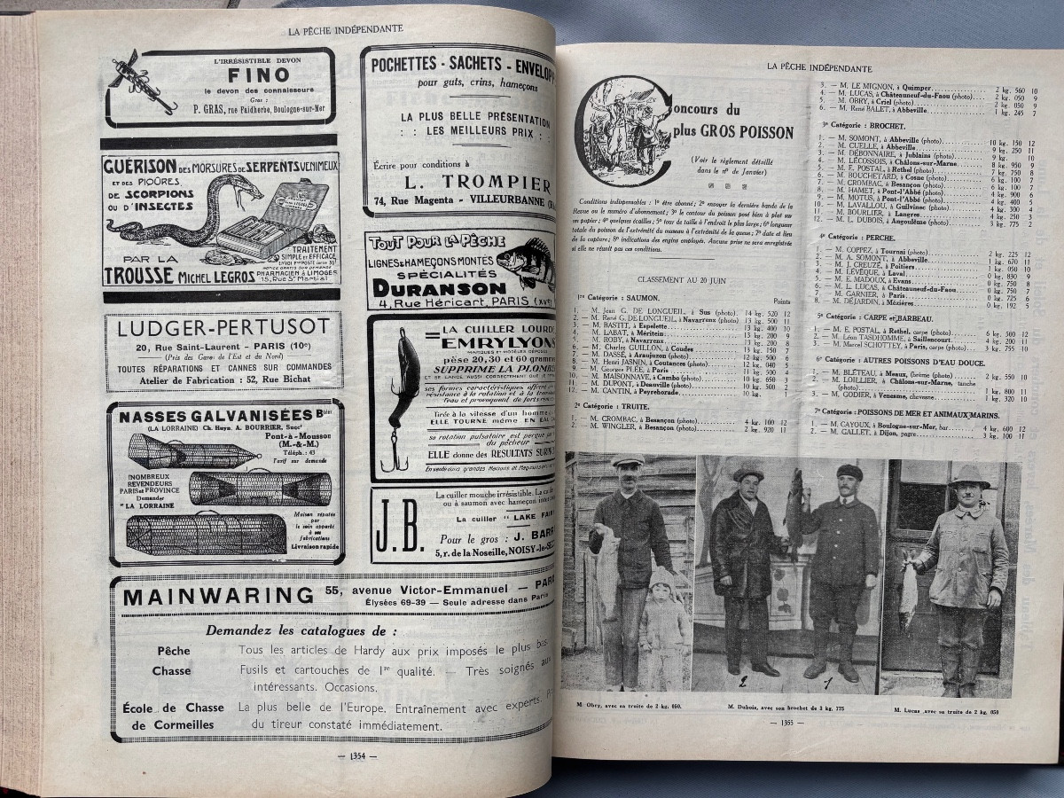 Deux Livres  < La Pêche Indépendante > 1932/1933 Et 1929/1931-photo-1