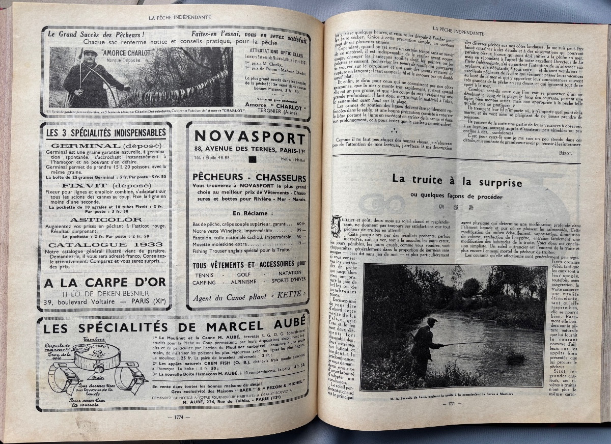 Deux Livres  < La Pêche Indépendante > 1932/1933 Et 1929/1931-photo-3