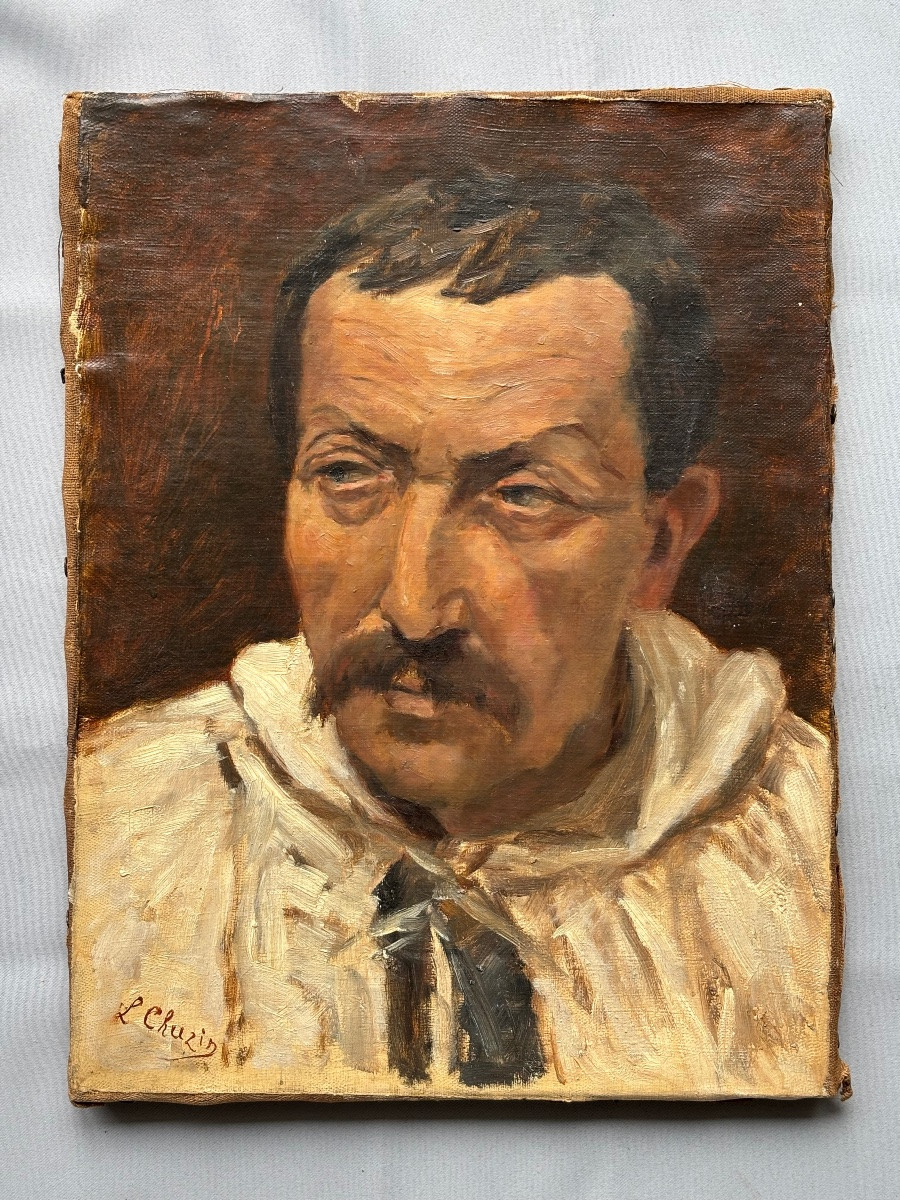 Ensemble De 3 Portraits qui sont des Etudes  De L . Chuzin Artiste De La Fin Du 19éme Siècle -photo-7