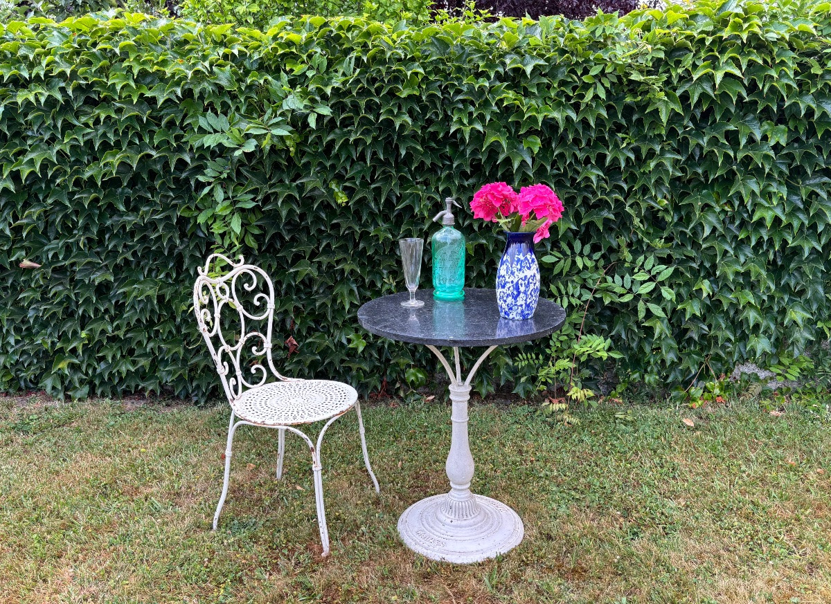 Garden Pedestal Table < Toulouse > 1860s Period-photo-6