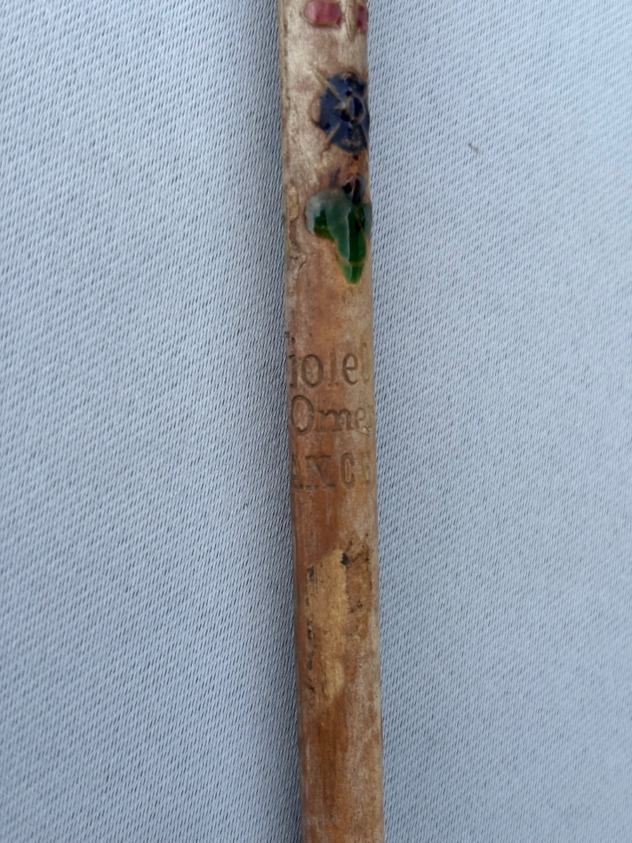 Pipe St Omer en terre L . Fiolet  19éme Siècle -photo-2