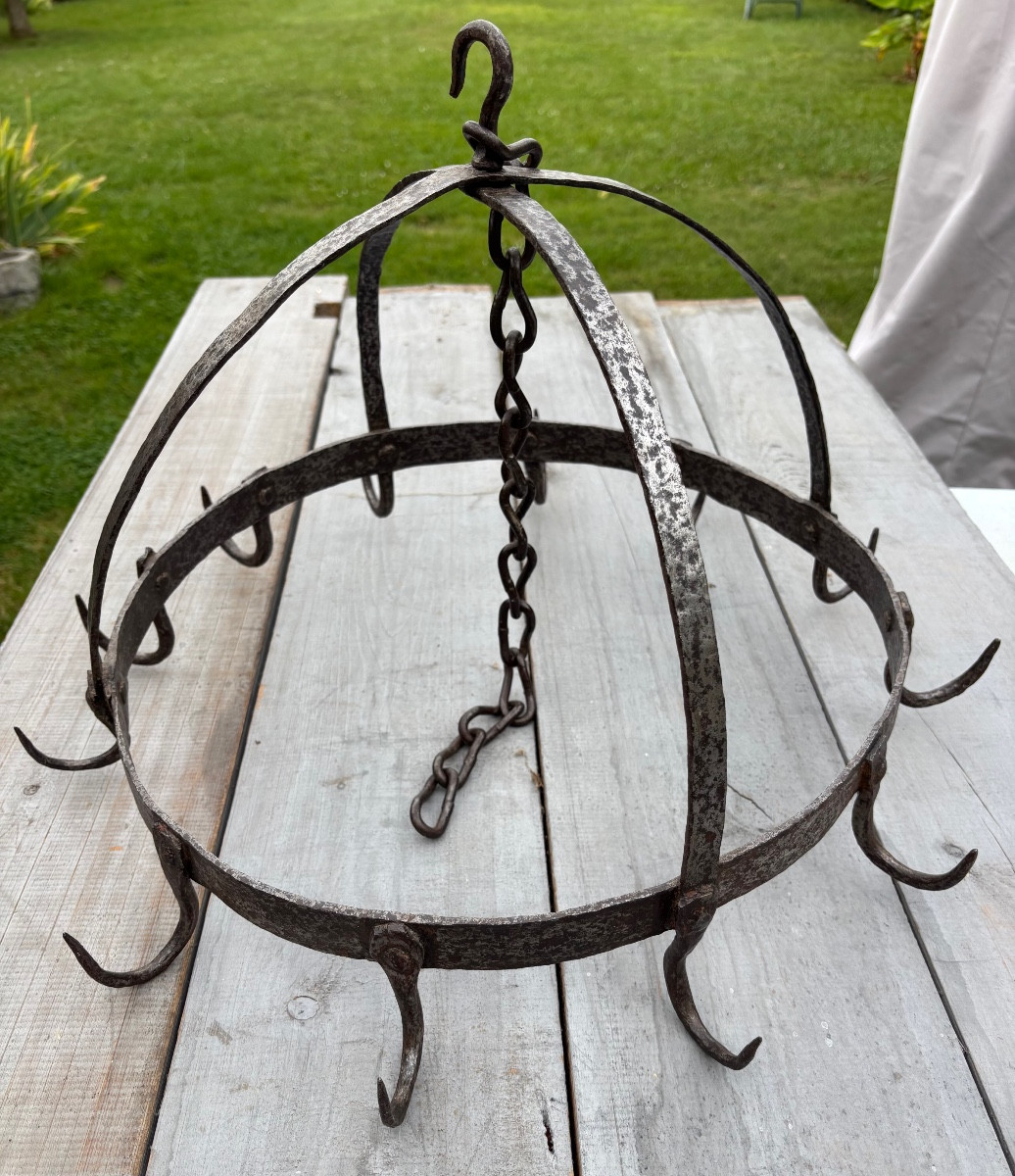 Couronne d’office en fer forgé fin 17éme Siècle -photo-4