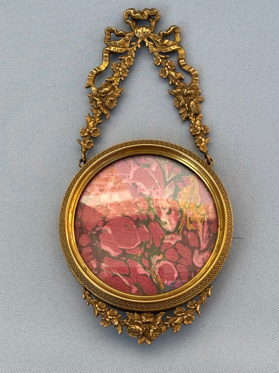  Late 19th Century Bronze Frame In Lxvi Style-photo-4