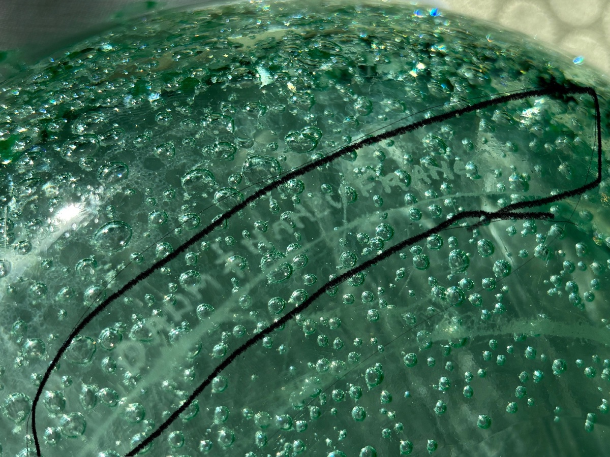 Daum Cut In Art Deco Bubbled Crystal -photo-7