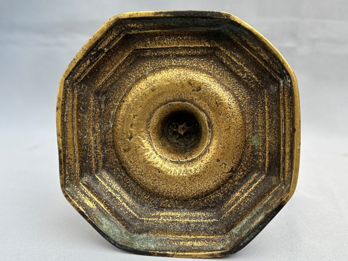 18th Century Bronze Candlestick -photo-1