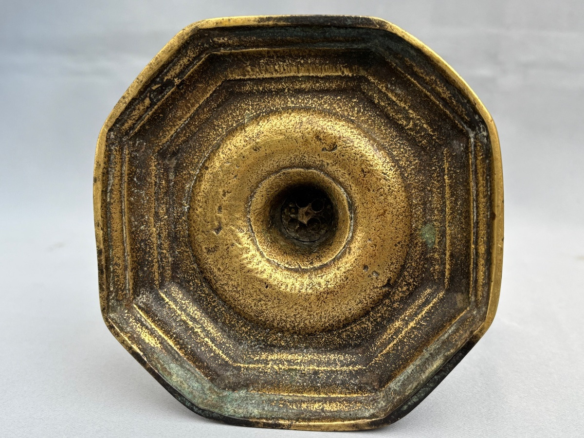 18th Century Bronze Candlestick -photo-6