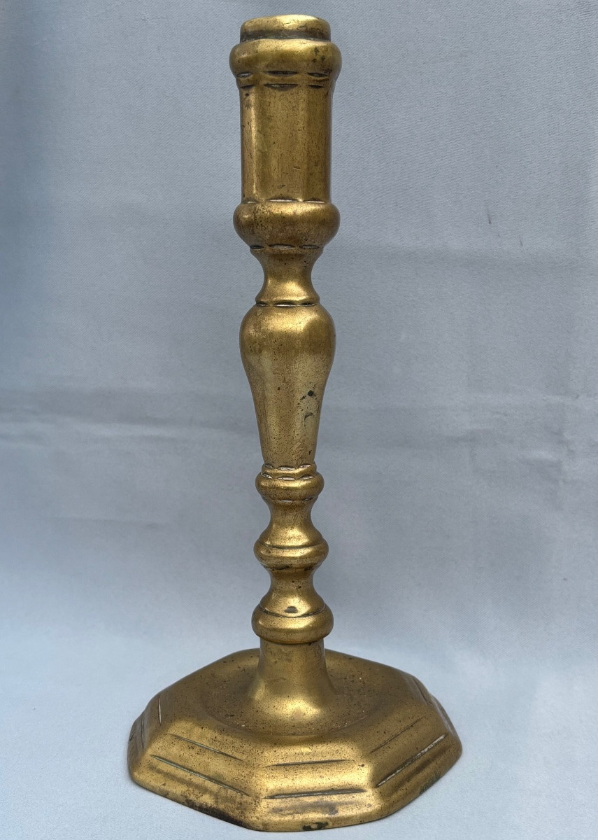 18th Century Bronze Candlestick -photo-7