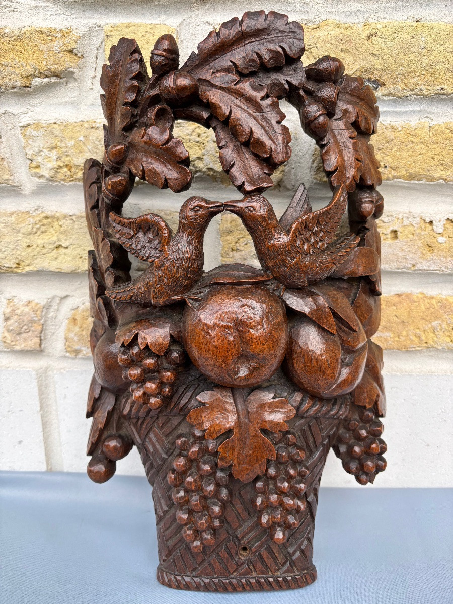 Panier Armoire provençale Monoxyle 19éme Siècle -photo-1