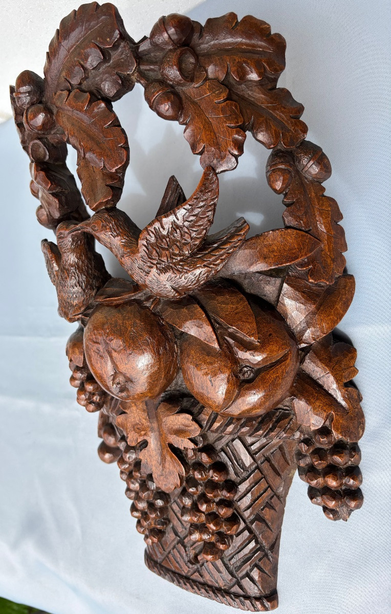 Panier Armoire provençale Monoxyle 19éme Siècle -photo-4