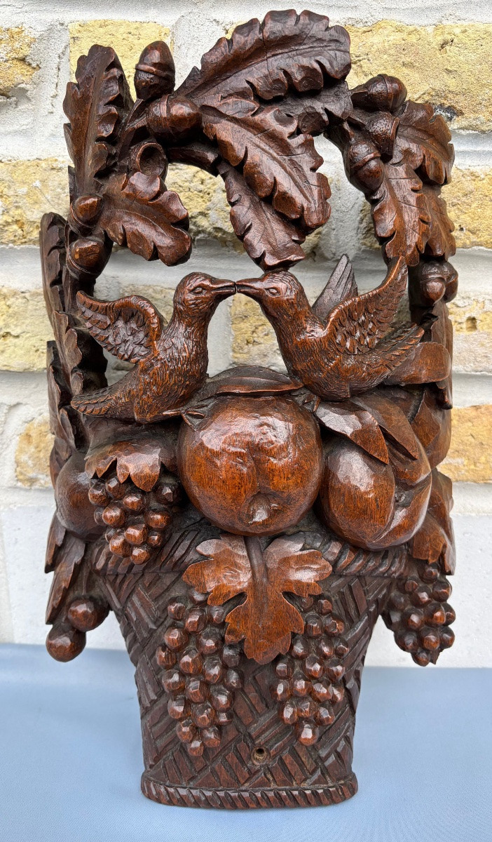 Panier Armoire provençale Monoxyle 19éme Siècle -photo-8