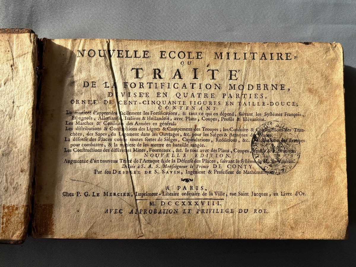 Nouvelle École Militaire début 18éme Siècle 