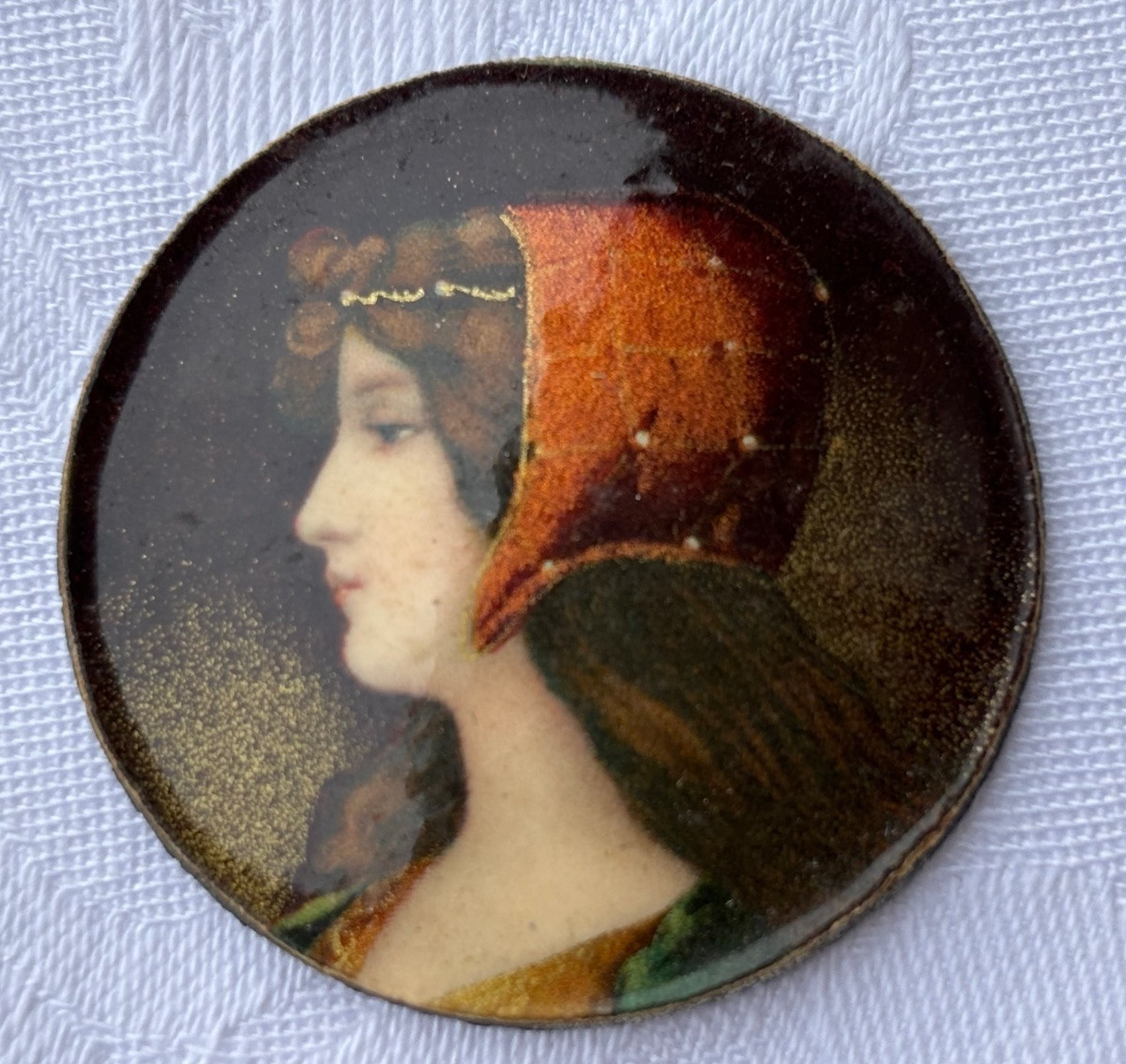 Art Nouveau Medallion Portrait-photo-7