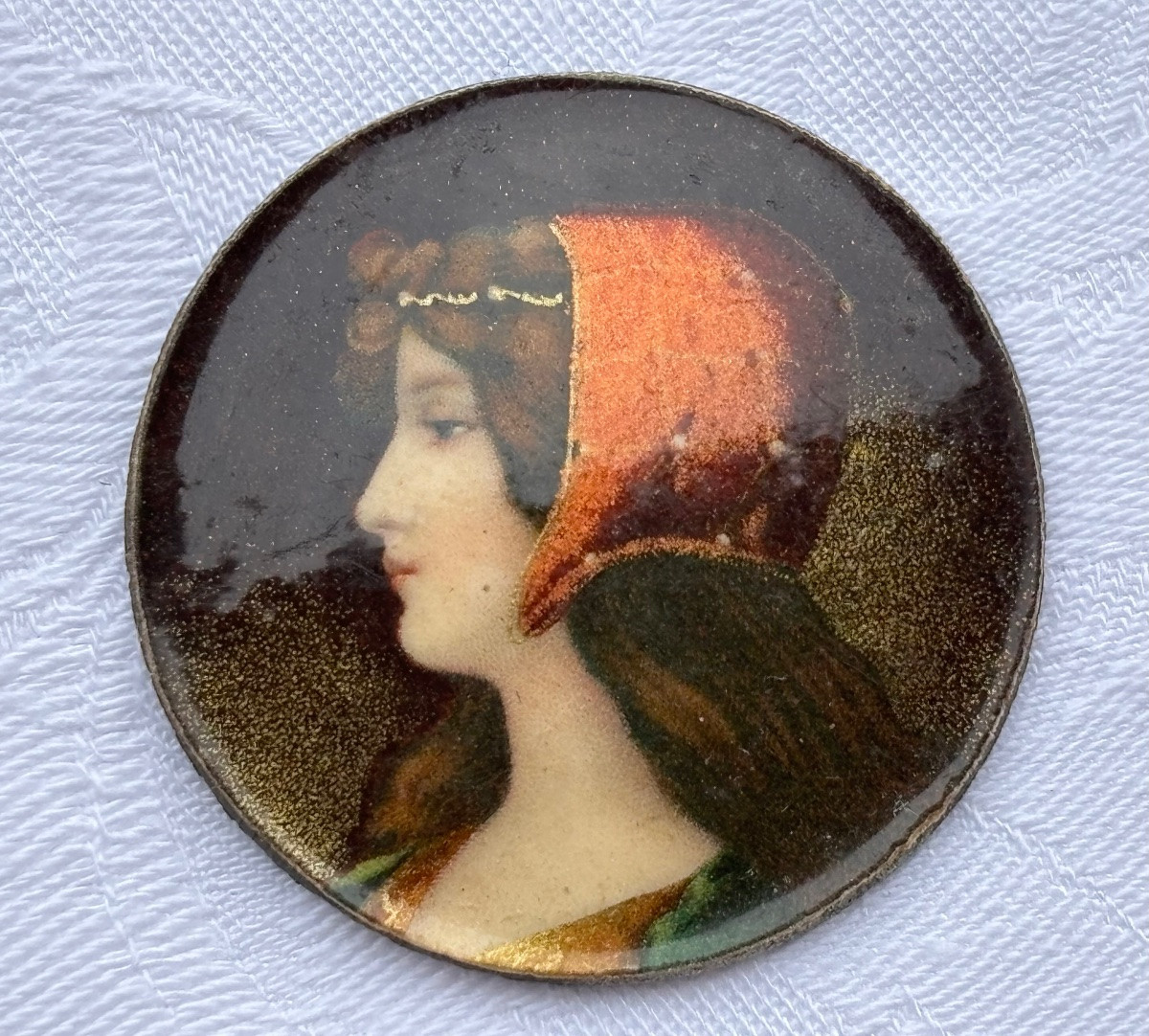 Art Nouveau Medallion Portrait-photo-8