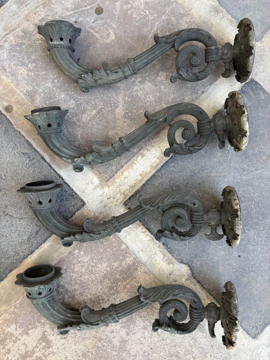 Wall Lights Atelier Laccariere Paris Famous Bronze Maker 1st Quarter Of The 19th Century-photo-5