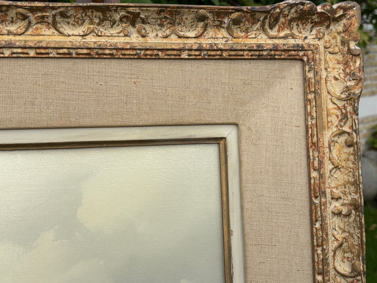 Pierre De Clausade 1910/1976. Oil On Canvas < The Banks Of The Loire >-photo-4