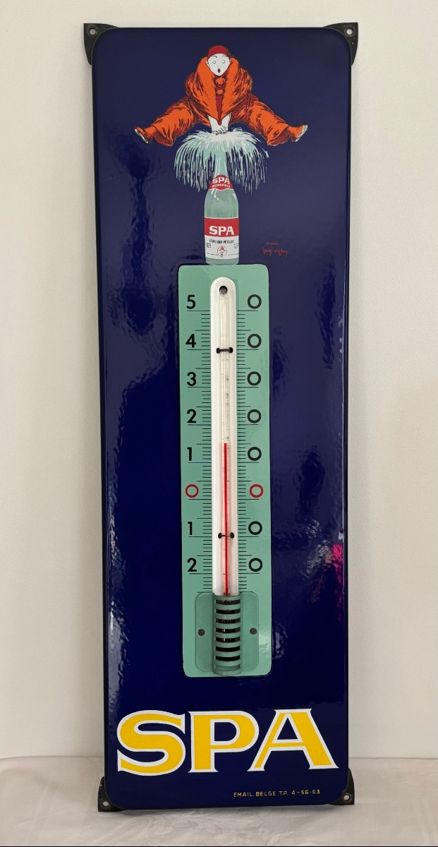 Plaque émaillée Thermomètre SPA Jean d’Ylem-photo-2
