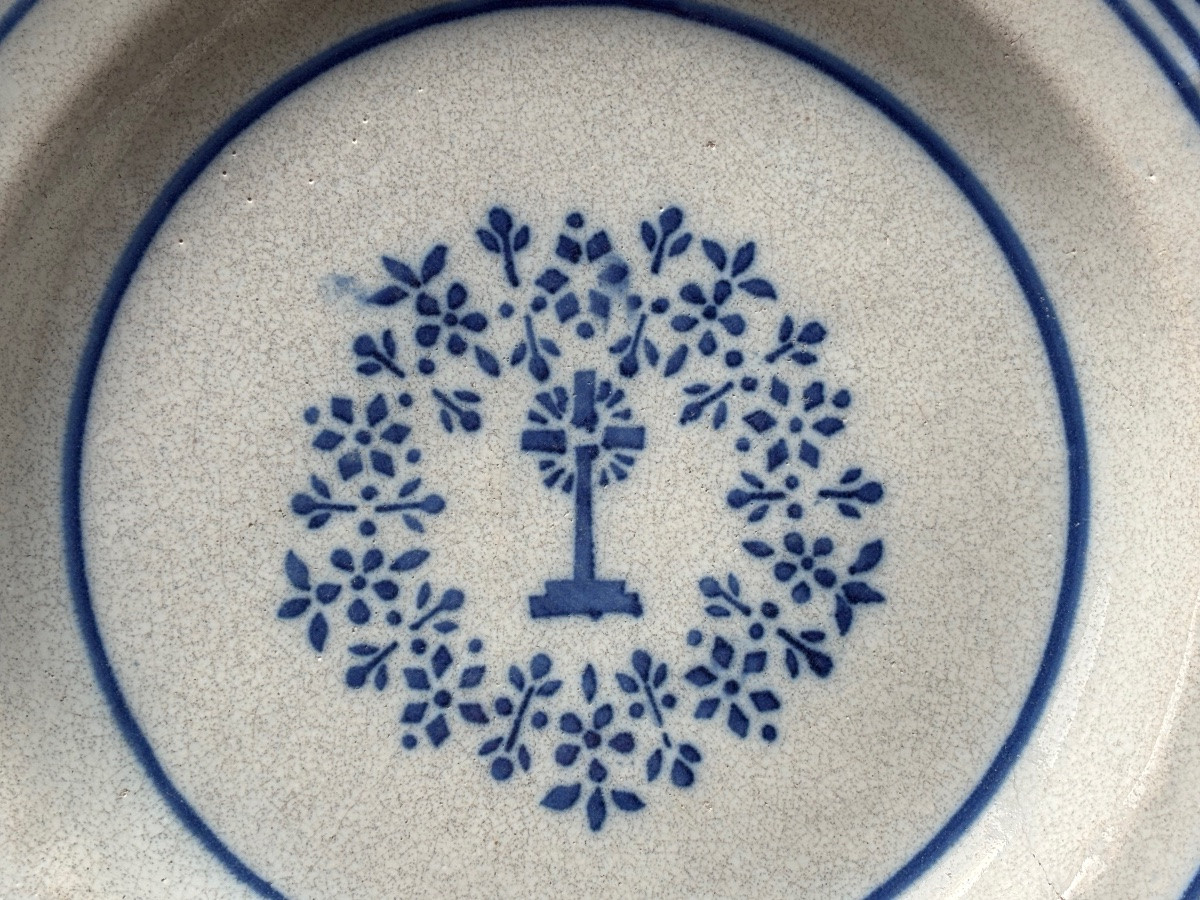 Forges Earthenware, Known As "black Bottom," 19th Century -photo-2